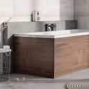 Erin Rosewood End Bath Panel 800mm