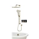Aqualisa S3 Brushed Gold Smart Digital Shower Triple Outlet (Slide Rail Kit with Fixed Wall Head) HP/Combi