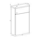 Ellis Matt Black WC Unit