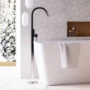 Tear Chrome Freestanding Bath Shower Mixer Tap - Lifestyle Image
