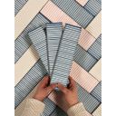 Canillo Blue Gloss Ceramic Brick Tile 300x75mm