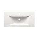 Nante Gloss White Wall Hung Vanity Unit with Ceramic Basin 800mm