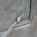 Penta Chrome Frameless Shower Enclosure 900x900mm