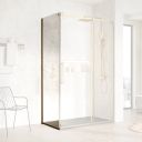 Ryland Brushed Gold Shower Side Panel 800mm