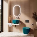 Verity Menta Gloss Square Countertop Basin