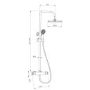 Weybridge Chrome Shower Pack Spec