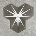 Lotus Hex Matt Grey Hexagon Porcelain Tile - 198x228mm Configuration 2
