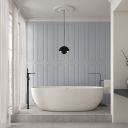 Braxton Aire Sky Blue Panel Matt Porcelain Tile - 300x1200mm