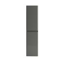 Neon Gloss Titanium Grey Wall Mounted Tall Storage Cabinet (2)
