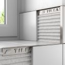 Tileasy Square 10mm Stainless Steel Effect Tile Trim