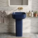 Verity Capri Gloss Square Full Pedestal Basin