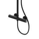 Elora Matt Black Thermostatic Bar Valve