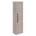 Esk Stone Grey Wall Mounted Tall Storage Cabinet with Gunmetal Handle