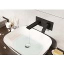 Zena Matt Black Wall Mounted Basin Mixer Tap