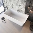 Milo White Freestanding Double Skinned Acrylic Bath 1500x750mm - Roomset