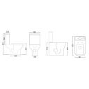 Tavistock Structure Fully Enclosed Closed Coupled Toilet with Soft Close Seat