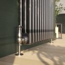 Clement Raw Metal Triple Column Radiator Close Up