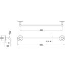 Burlington Single Towel Rail