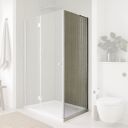 Glyn Chrome Frameless Shower Side Panel