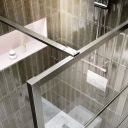 Amien Brushed Nickel Shower Screen Straight Support Bar - 1200mm