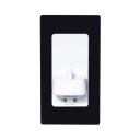 Proofvision Black In-wall Electric Toothbrush Holder with Shaver Socket For Oral-B