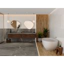 Zoltan Graphite Stone Effect Matt Porcelain Tile 1200x1200mm