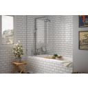 Luso White Gloss Ceramic Tile 100x200mm