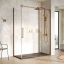 Ryland Brushed Bronze Shower Side Panel