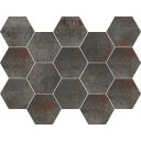 Metallica Titanium Hexagon Mosaic
