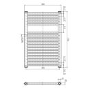 Neptune Matt Black Electric Heated Towel Rail 770x500mm