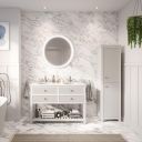 Addison Ribbed White 1200mm Floor Standing Vanity Unit