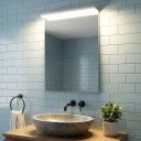 Elnero Illuminated LED Heated BathroomMirror 600x715mm