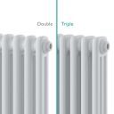 Upton White Triple Vertical Column Radiator 1800x290mm