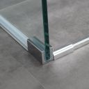 Solet Chrome Sliding Shower Door 1200mm Frame Detail