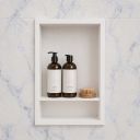 Vero Wall Panel Double Shelf Recessed Shower Niche
