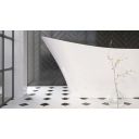 Side detail view of the Sandhurst Freestanding Acrylic Bath 1680x730mm