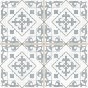 Tarifa Silver Patterned Matt Ceramic Tile Roomset