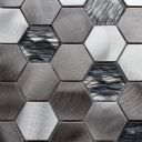Colin Metal Glass Hexagonal Mosaic 300x300mm
