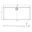 Elle Slimline Rectangular Shower Tray 1700x800mm Spec Drawing