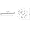 Ultra-Slim Round Shower Head Spec