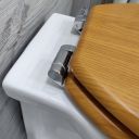 Claydon Traditional Oak Soft Close Toilet Seat
