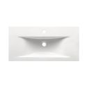 Nante Dark Elm Wall Hung Vanity Unit with Ceramic Basin 800mm