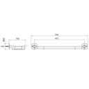 Burlington Chrome Glass Shelf with Railing