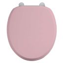 Burlington Confetti Pink Back to Wall Toilet with Soft Close Seat