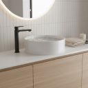 Affi White Round Countertop Basin