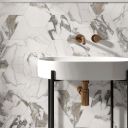Calcutta Majestic Hexagon Matt Marble Tile 198x228mm