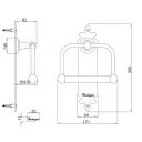 Burlington Spire Toilet Roll Holder