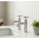 Butler Chrome Pair of Basin Pillar Taps - lifestyle image