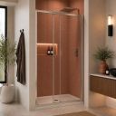 Rivar Chrome Sliding Shower Door