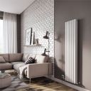 Islington White Double Vertical Radiator 1500x350mm